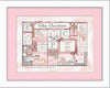 Personalized Baby Birth Art- "Arrival Day - Balloons & Bows" - Soft Pink & Grey